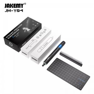 JAKEMY JM-Y04 sada náradia pre mobilné telefóny - elektrický skrutkovač + magnetická podložka 25v1