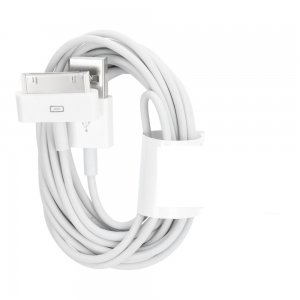 Datový kabel iPhone 3G, 3GS, 4, 4S barva bílá - 3 metry