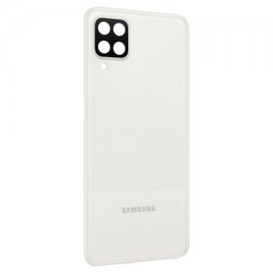 Samsung A125, A127 Galaxy A12, A12S kryt batérie + sklo fotoaparátu biela