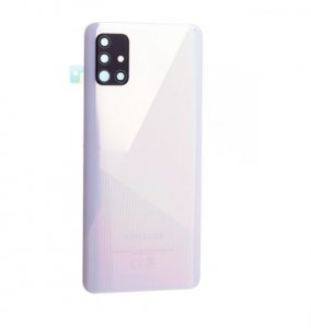 Samsung A515 Galaxy A51 kryt batérie + lepidlo + sklo fotoaparátu biela
