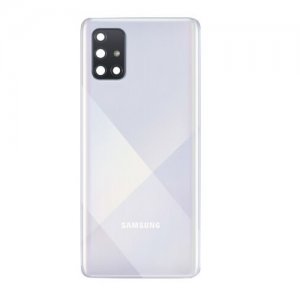 Samsung A715 Galaxy A71 kryt batérie + lepidlo + sklo fotoaparátu biela