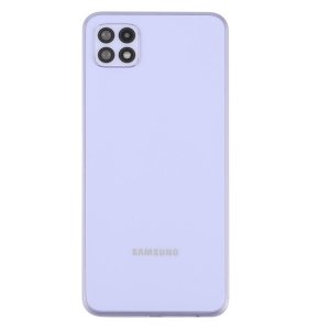 Samsung A226 Galaxy A22 5G kryt batérie + lepidlo + sklo fotoaparátu fialové
