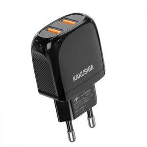Cestovná nabíjačka KAKU Qisheng (KSC-674) 2x USB 2,4A, farba čierna