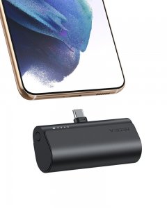 Externá batéria POWER BANK Veger V0556 Plug On, 5000mAh PD20W, USB Type C, farba čierna
