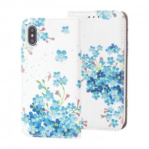 Puzdro Book Decor iPhone X, XS (5,8) biele