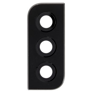 Sklo zadného fotoaparátu Samsung S901, S906 Galaxy S22 5G, S22 Plus 5G s rámom čierne