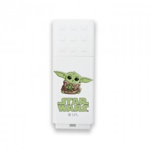 USB Flash disk (PenDrive) Yoda, 32 GB USB 2.0, vzor 1 - biely