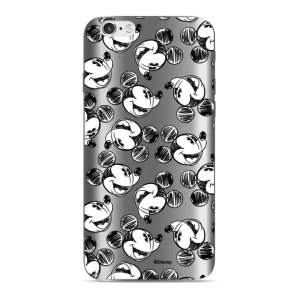 Puzdro iPhone XR (6,1) Mickey Mouse 025, farba strieborná