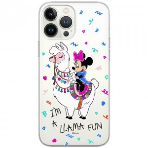 Puzdro iPhone XR (6,1) Minnie Lama vzor 049, priehľadné