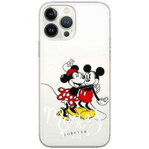Puzdro iPhone 11 (6,1) Mickey &amp; Minnie vzor 001, priehľadné