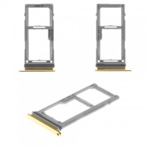Držiak SIM karty (šuplík) Samsung G970, G973, G975 Galaxy S10e, S10, S10 Plus žltý