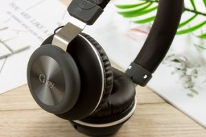 Slúchadlá GJBY (GJ-25) s mikrofónom, jack 3,5 mm sivý/zelený