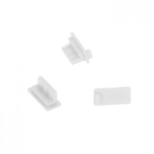Zástrčka pre konektor Micro USB, biela - balenie 10 ks