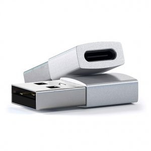 Adaptér TYP C samica - USB farba strieborná