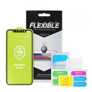 Tvrzené sklo 5D FLEXIBLE NANO iPhone 12, 12 Pro (6,1) černá