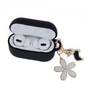 Puzdro pre Apple Airpods Pro, s príveskom, čierne