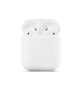 Silikónové puzdro pre Apple AirPods I/II, biele