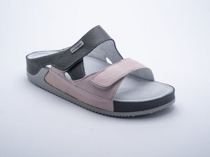 MEDISTYLE dámská zdravotní pantofel ZORA šedo-růžová