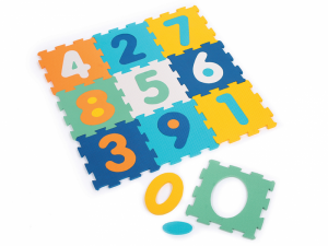 Penové puzzle 90x90cm Čísla