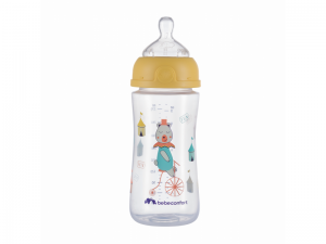 Detská fľaša Emotion 270ml 0-12m žltá