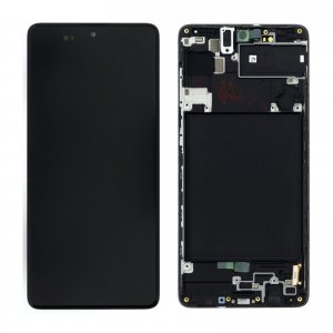 Dotykový panel Samsung A715 Galaxy A71 + LCD + rámček čierny - OLED