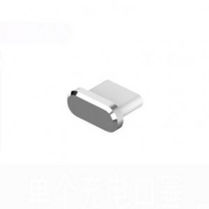 Hliníková zástrčka pre konektor USB typu C, strieborná