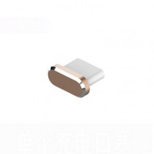 Hliníková zástrčka pre konektor USB typu C, zlatá farba