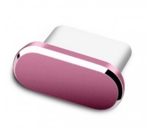 Hliníková zástrčka pre konektor USB typu C, ružová