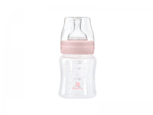 Detská fľaša 120ml 0m+ Hippo Dreams Pink
