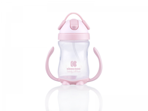 Hrnek se silikonovým brčkem 300ml 12m+ Pink