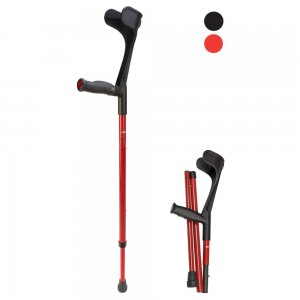 220 RASF CARBON RED, Berle skládací anatomická, držadlo pro levou ruku