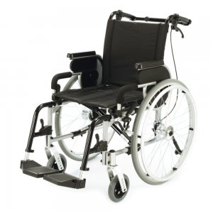 PRIMEO PLUS, Invalidný vozík s brzdami pre spolujazdca, šírka sedadla 48 cm