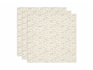 Pleny 3 ks 70x70 cm Animals Nougat