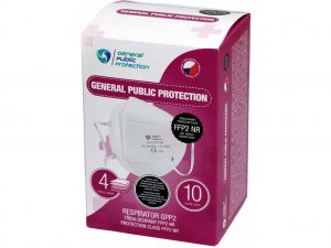 GENERAL PUBLIC PROTECTION RESPIRÁTOR FFP2 10 KS