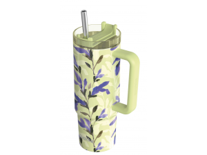 Nerezový termohrnek s brčkem Stream Matcha 950 ml