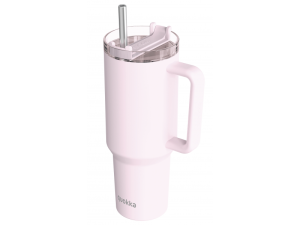 Nerezový termohrnek s brčkem Stream Light Pink 1200 ml