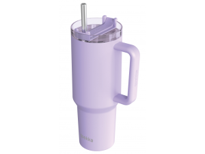 Nerezový termohrnek s brčkem Stream Purple 1200 ml