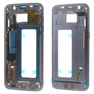 Samsung G935 Galaxy S7 Edge kryt stredný originálny + bočné tlačidlá a ohybné tlačidlá čierny