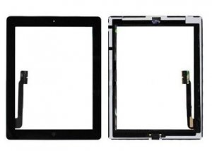Touchpad Apple iPad 3, 4 čierny originál + tlačidlo HOME + lepidlo