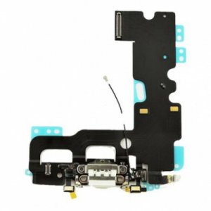 Flex iPhone 7 s nabíjacím konektorom biely