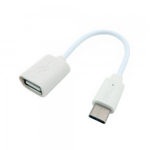 Adaptér USB OTG - typ C farba biela